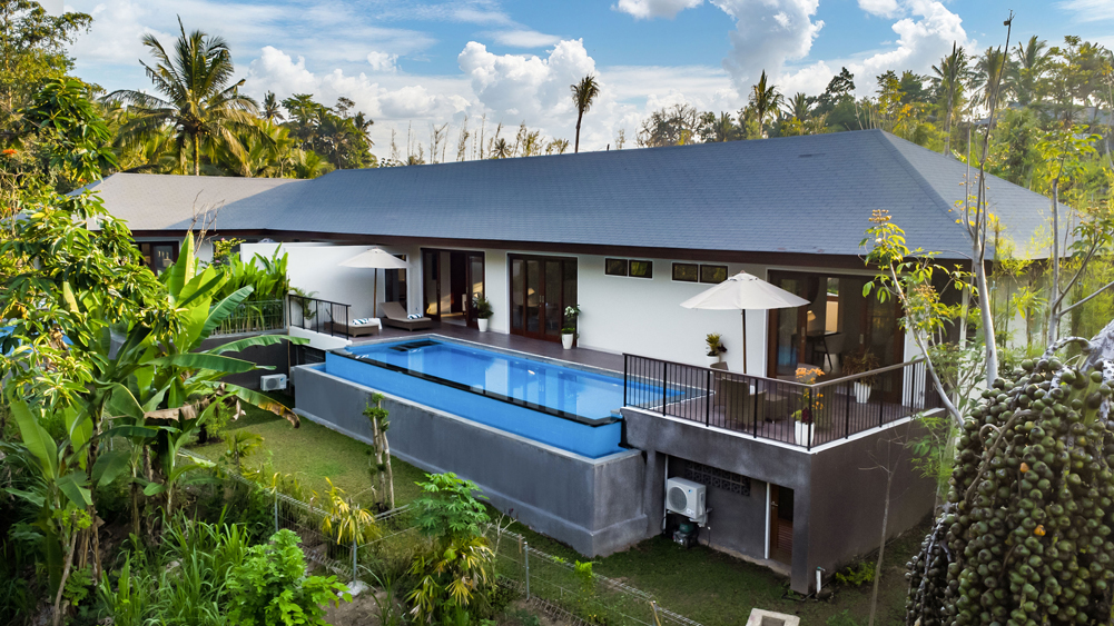 Pala Ubud - Villa Seraya A - Modern classic tropical riverside villa